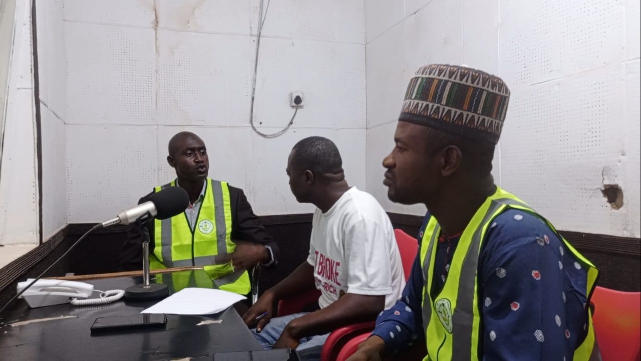 Community Sensitization and advocacy against indiscriminate waste disposal at 100.5 Power FM Bida, Niger State; Tuesday, 26th August, 2025.