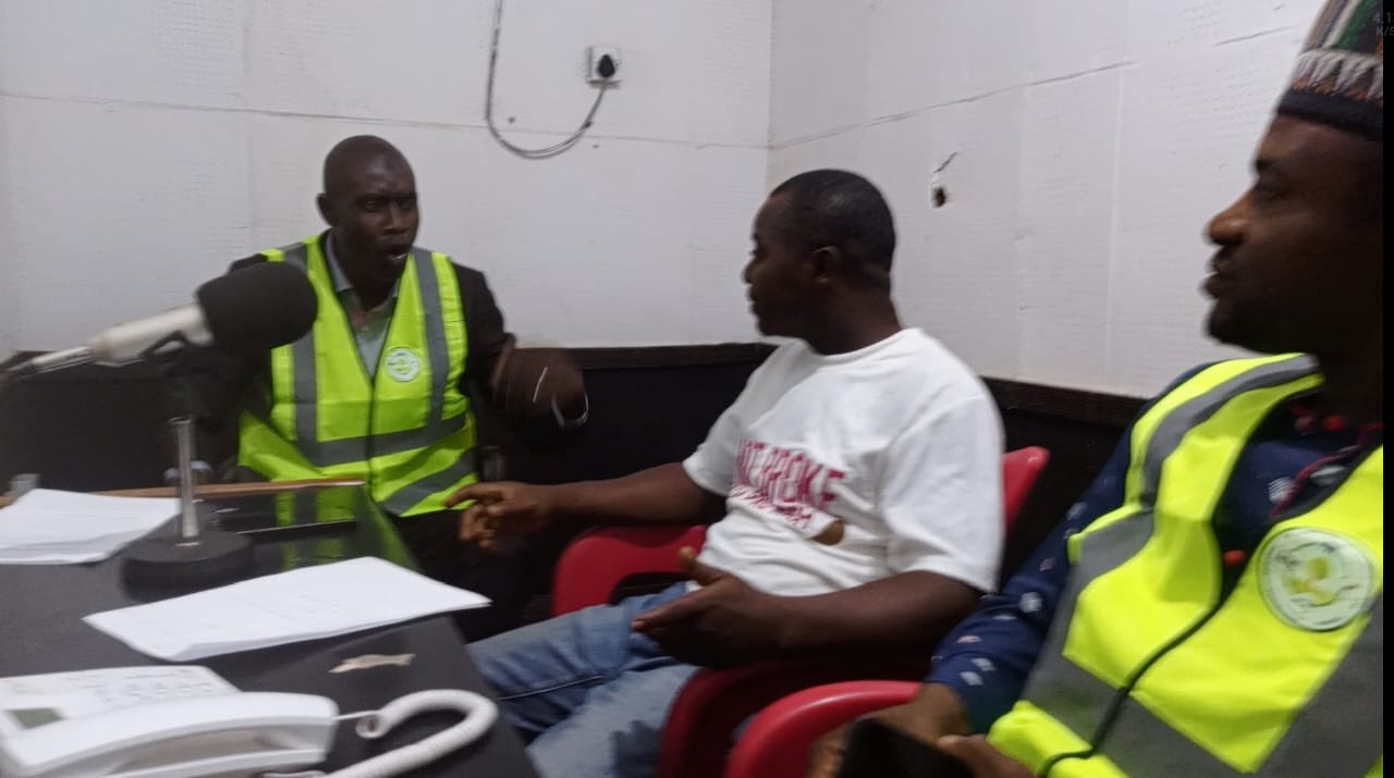 Community Sensitization and advocacy against indiscriminate waste disposal at 100.5 Power FM Bida, Niger State; Tuesday, 26th August, 2025.